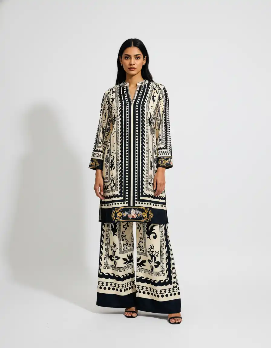 Floral Printed Mandarin Collar Co-Ords.png